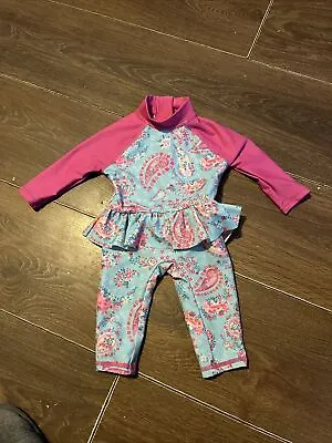 Baby Girls Monsoon Swimming Suit Age 0-3 Months . • £3