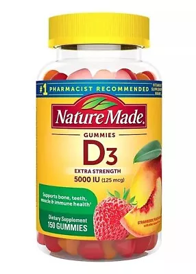 Nature Made Vitamin D3 Gummies 5000 Iu (150 Ct.) • $14.50