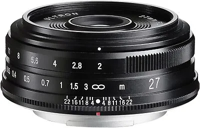 Voigtlander Standard Lens ULTRON 27mm F2 Black FUJIFILM X-Mount With Tracking • $549.99