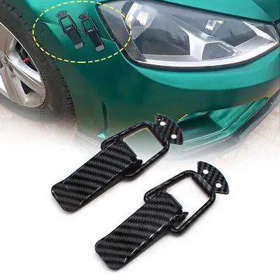 2Pcs Car Security Hook Lock Clip Bumper Quick Release Fastener Clip Accessories • $8.16