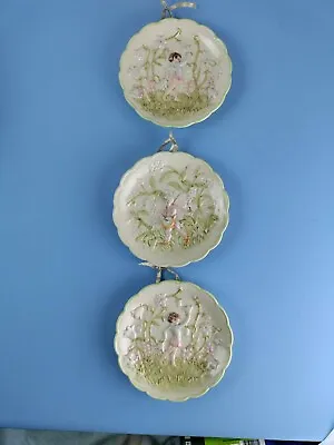 ENCHANTED WOODS Set  3 Fairy Wall Plates  Winterthur J Willfred Andrea Sadek • $24.50