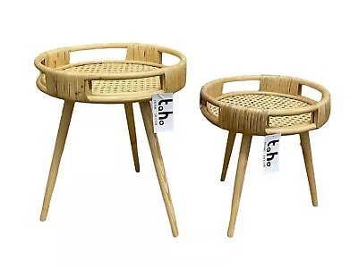 Taho Rattan Cane Coffee Table/Side Table/End Table/Plant Stand • £20