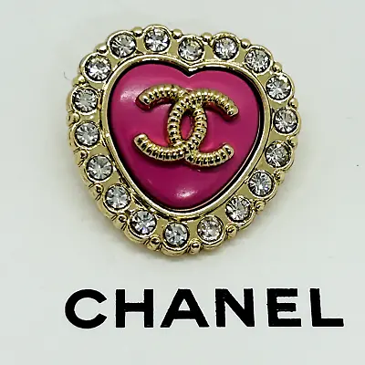 CHANEL Vintage Necklace Charm Parts Stone X Pink Gold 22 × 20mm With Engraving • $39.99