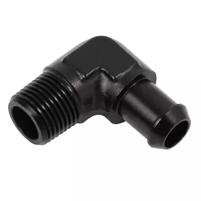 1/2'' NPT Male To 0.61'' (15.6MM) Barb 90° Degree Hose Fuel Line Fitting AN10 • $10.99