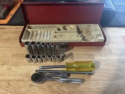 Vintage Proto Professional 1/4  Socket Set 19 Piece #4792 • $55