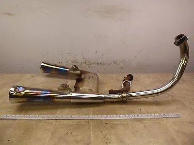 1982 Yamaha XV920 Virago Y256-3) Exhaust Headers Mufflers Pipes Assembly • $112.50