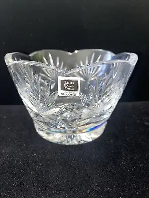 Miller Rogaska Crystal Richmond Nut Bowl With Tags Orig . $45 Scolloped Edges • $25.50