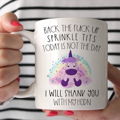 $26.99 • Buy Unicorn Mug Sprinkle Tits Nsfw Sarcastic Mug Unicorn F@ck Mug Funny Adult Mugi