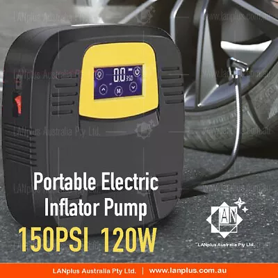 Portable 12V Car Air Compressor Digital Tyre Inflator Pump For 4WD Truck Bike AU • $47.99