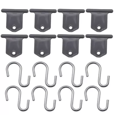 8Pcs RV Awning Hooks Steel Camping Tent Hangers RV Caravan Camper Accessories • $12.39