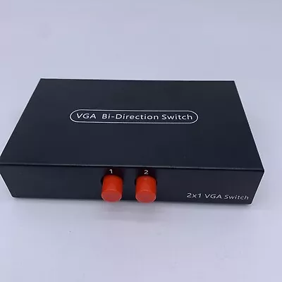 2x1 VGA Switch Box VGA Bi-Directional Switch • $10.99