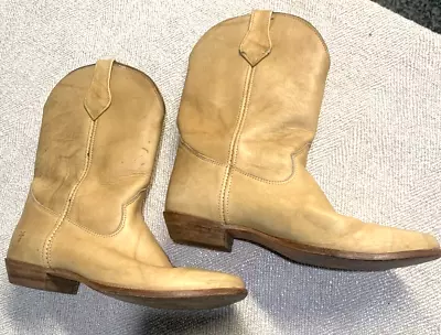 Frye Cowboy Leather Rodeo Western Womens Boots Sz 9.5 Farm Ranch Line Dance • $39.99