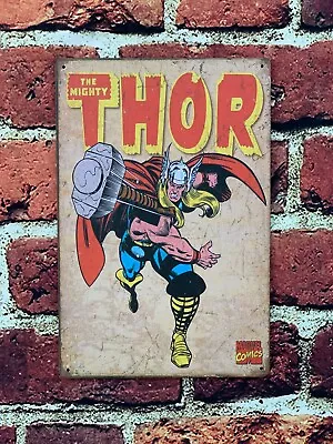 Thor American Children Superhero God Warrior TV Comic Metal Sign Large 12 X 8  • £5.74