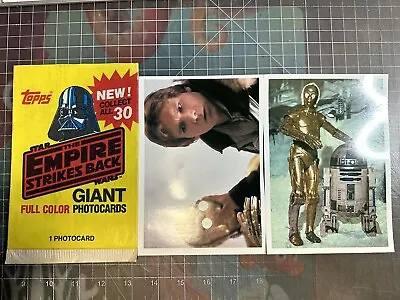 Topps: (2) Star Wars: Empire Strikes Back GIANT 5”x7” Cards + Wrapper- C-3PO • $4.69