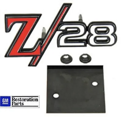 69  Z28 1969 GRILLE EMBLEM & RETAINER  **NEW**  *GM Restoration Part* • $29.99