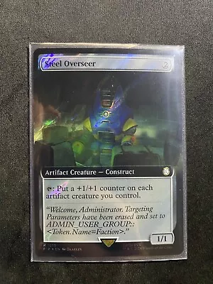 Steel Overseer (Extended Art) Surge Foil - PIP 1015 - NM - MTG Magic • $7