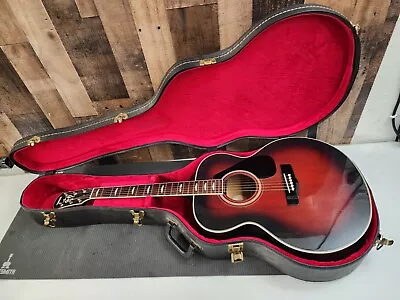 Yamaha FJ-645A Jumbo Body Acoustic Guitar Made In Taiwan Violin Red Finish &case • $479.99