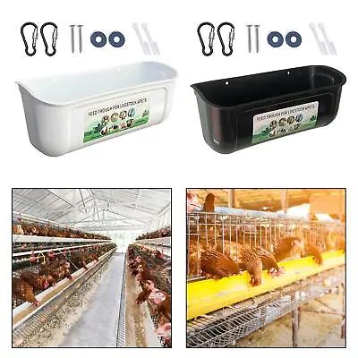 Chicken Goat Hanging Fence Feeder Goose Waterer Trough • $28.58