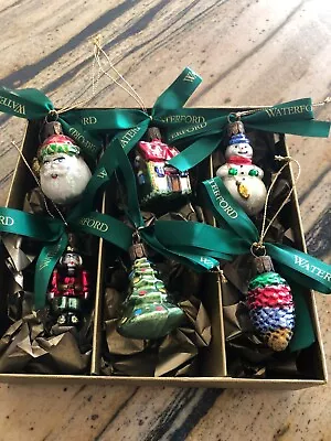 Waterford Christmas Ornaments Mini  Holiday Joy  Set Of 6 Very Rare Limited Ed • $200