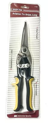 Shop-Tek 11-Inch Aviation Tin Snips Sheet Metal Long Blade Straight Cut #11158 • $12.99