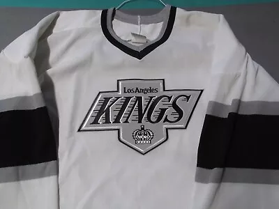 Los Angeles Kings White CCM Maska Air-Knit Hockey Jersey Men's XL • $69.99