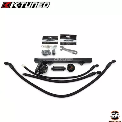 K-Tuned Center Feed Complete Fuel System With BLACK Fuel Rail (FLK-CF-BLK) • $539.99