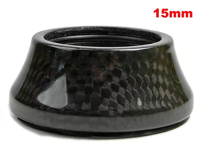 1-1/8  OMNI Racer WORLDS LIGHTEST Integrated Headset Conical Carbon Spacer 15mm • $16.93