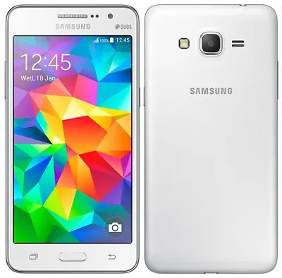 Samsung Galaxy Grand Prime G530A 8GB White AT&T Only Smartphone Excellent • $43.49