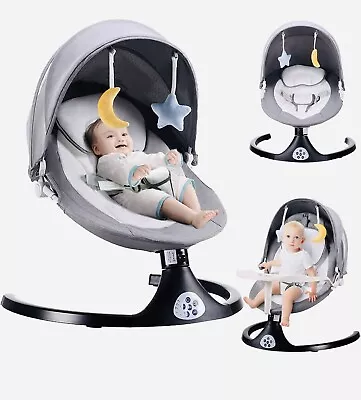 Baby Swings 5 Speeds Electric Bluetooth Rocker 3 Timer Settings & 10 Lullabies • $225