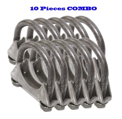 10 Pieces 1 1/2  I.D. Universal Heavy Duty Exhaust Hanger 1.5  U Bolt Clamp • $29.99