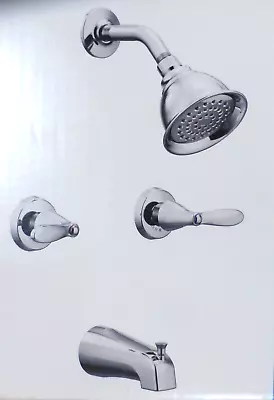 MOEN Adler 2-Handle 1-Spray Tub And Shower Faucet  W/ Valve Chrome 82602 NEW • $39.99