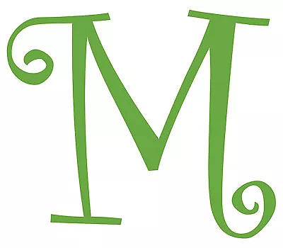 Letter M Initial Vinyl Car Decal Window Sticker Monogram Lettering • $9.99