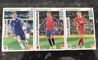 3 X Panini Adrenalyn Xl Road To Uefa Euro 2020 Trading Cards • £1.25