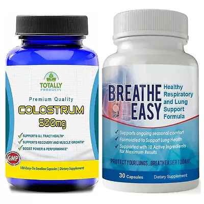 Colostrum G.I Tract Health Breathe Easy Lung Support Dietary Supplement Capsules • $34.95