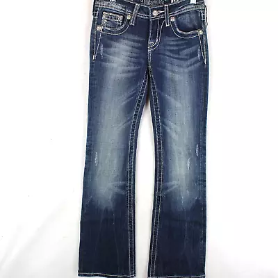 Miss Me JK6043B Boot Cut Blue Denim Jeans Youth Size 12 • $40