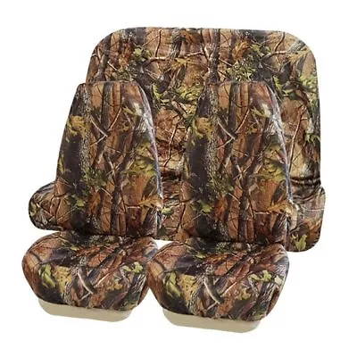 Universal Hunting Camouflage Car Seat Covers For Car Truck SUV Van Waterproof • $43.99