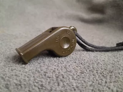 Laydon US Military Vietnam War Drill Instructor Whistle Vintage O.D. Green 1970s • $18