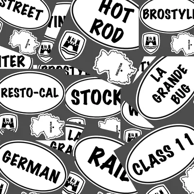 $7.49 • Buy VW Volkswagen BEETLE/Bug  STYLE  Oval Stickers/DECALS