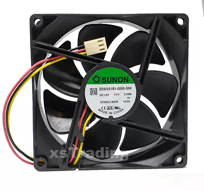 Sunon EE92251B1 High Speed 3-Pin 92mm X 25mm 12V Case Fan • $8.49