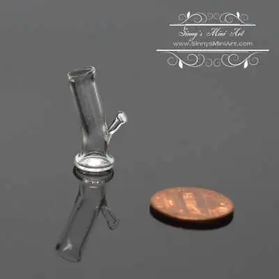1:12 Dollhouse Miniature Glass Water Pipe Bong HMN HB425 • $6.89