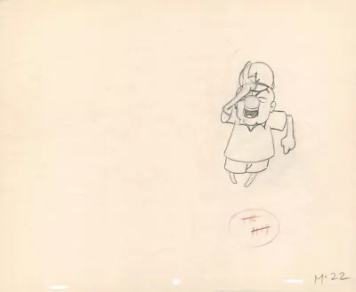 1952 Mr. Mister Magoo Original Production Drawing Animation Art Page Cartoon • $249.99