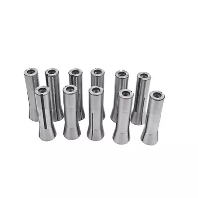 11Pcs R8 Spring Collet Set 1/8 3/16 1/4 5/16 3/8 7/16 1/2 9/16  5/8 11/16 3/4  • $37.51