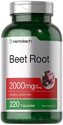 Beet Root Powder Capsules 2000mg | 220 Pills | Herbal Extract | By Horbaach • $12.49