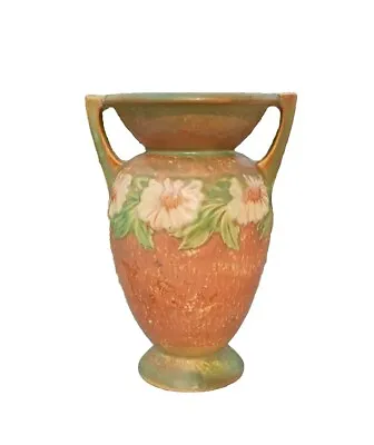 Roseville Dahlrose 1928 Vintage Arts And Crafts Pottery Ceramic Vase 369-10 • $199