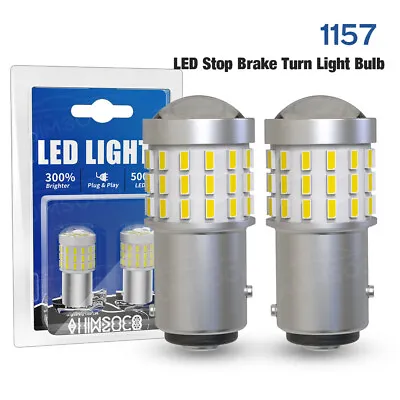 WHITE 1157 LED Front Turn Signal Light Bulbs For Mazda CX-5 2016 2012 2013 • $28.99