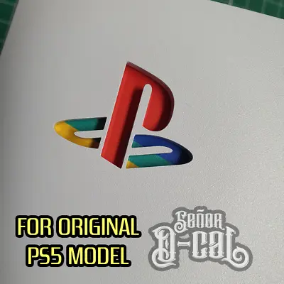 2x PS5 Logo Insert Classic Colour Sticker For Original Playstation 5 Model Only • $9