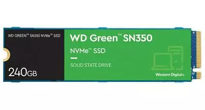 WD Green SN350 NVMe M.2 2280 Solid State Drive 240GB - WDS240G2G0C • £54.19