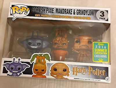 Funko Pop! Cornish Pixie Mandrake & Grindylow 2016 Summer Convention Exclusive • $200