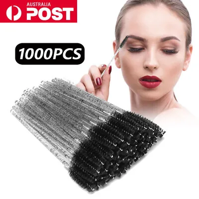 1000x Disposable Mascara Wands Eyelash Extension Brush Lash Make Up Applicator • $18.99