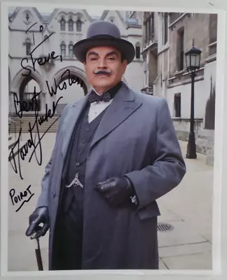 David Suchet Poirot Autographed 10 X 8 Photograph. • £34.99